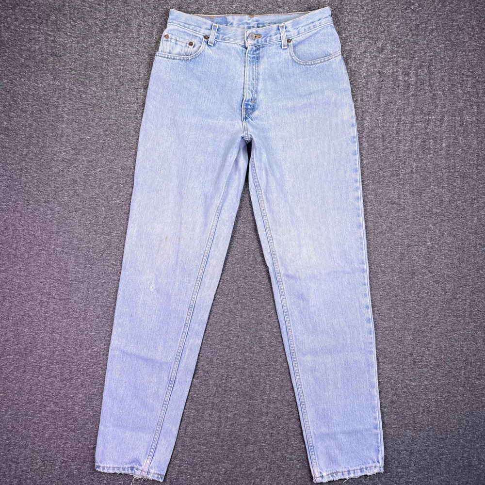 VTG Levis 550 Jeans Women 11 JR Light Blue Relaxed Tapered Vintage High Rise Y2K